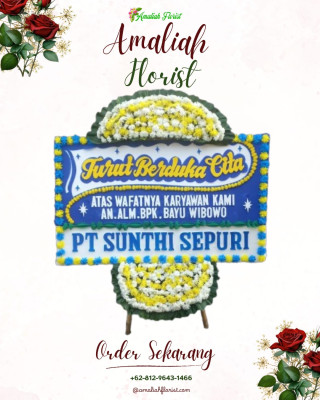 Papan Bunga Duka di Lape